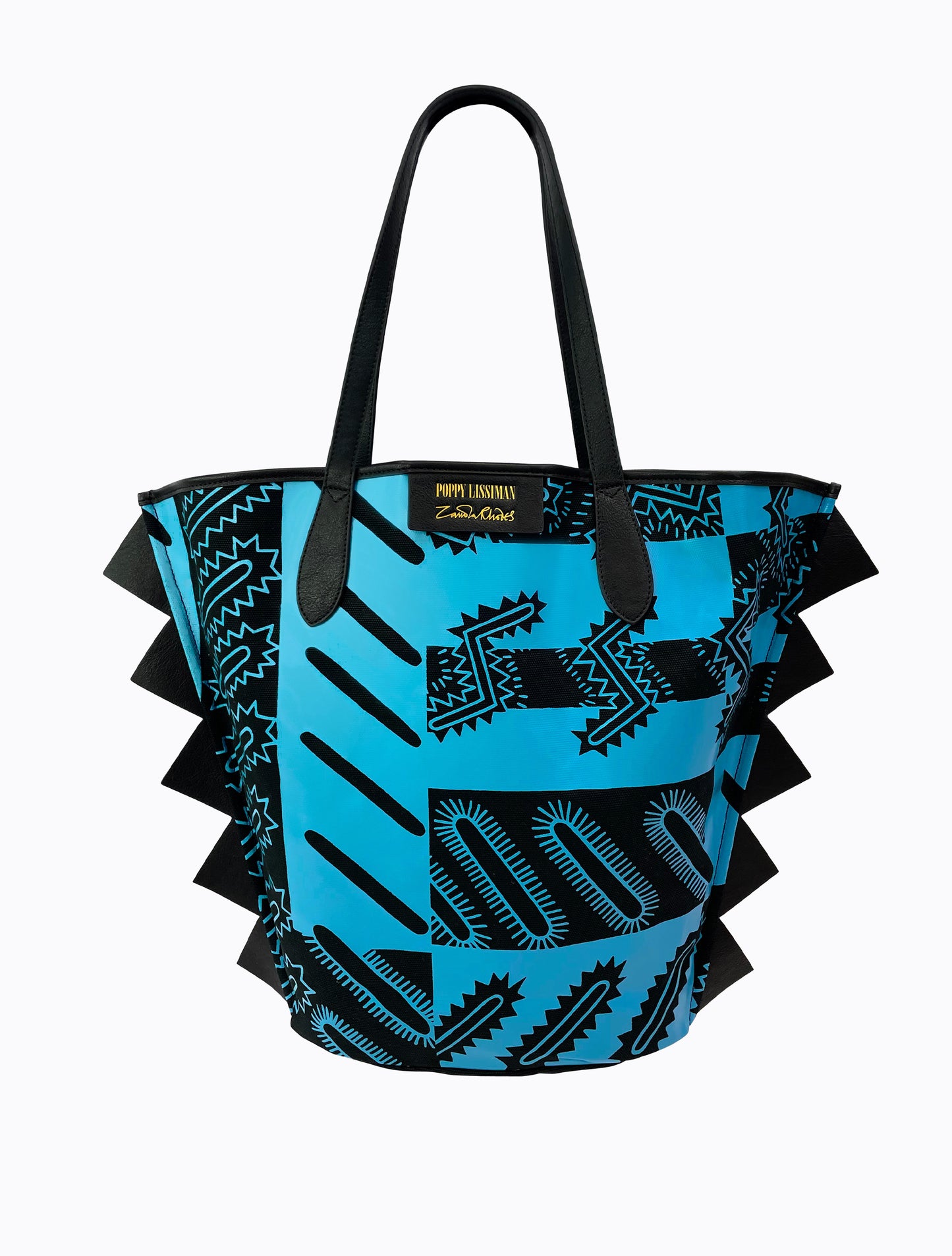 Geo Sparkle Tote - Ocean / Black