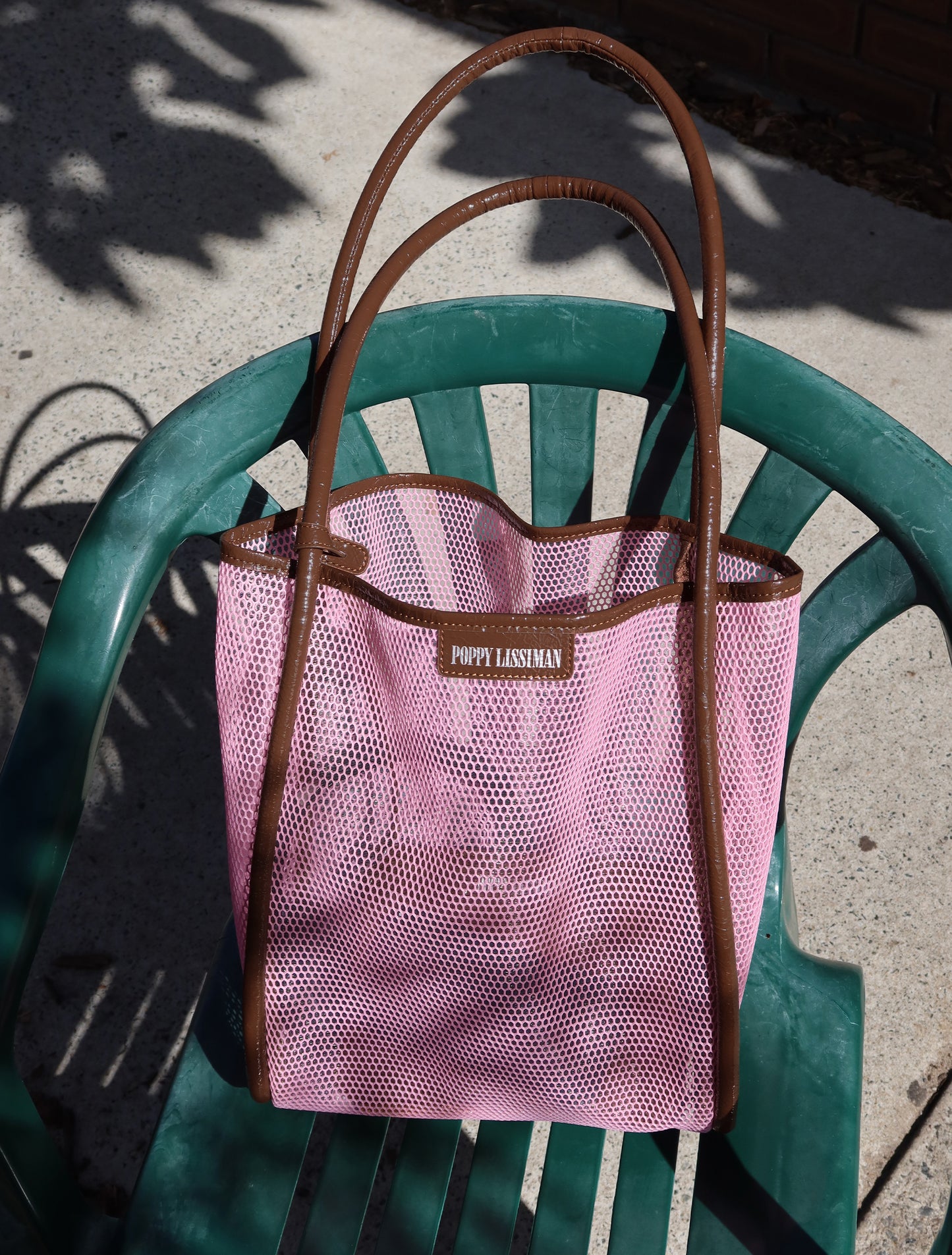 Nana Net Tote - BB Pink / Choc