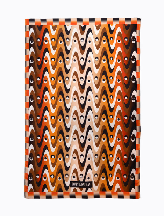 Squiggle Orange Sarong