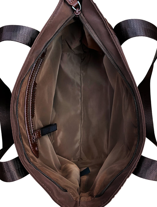 Skutty Flap Small Tote - Choc