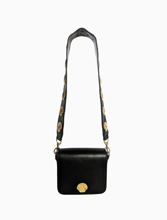 South Beach Shell Shoulder Bag - Black