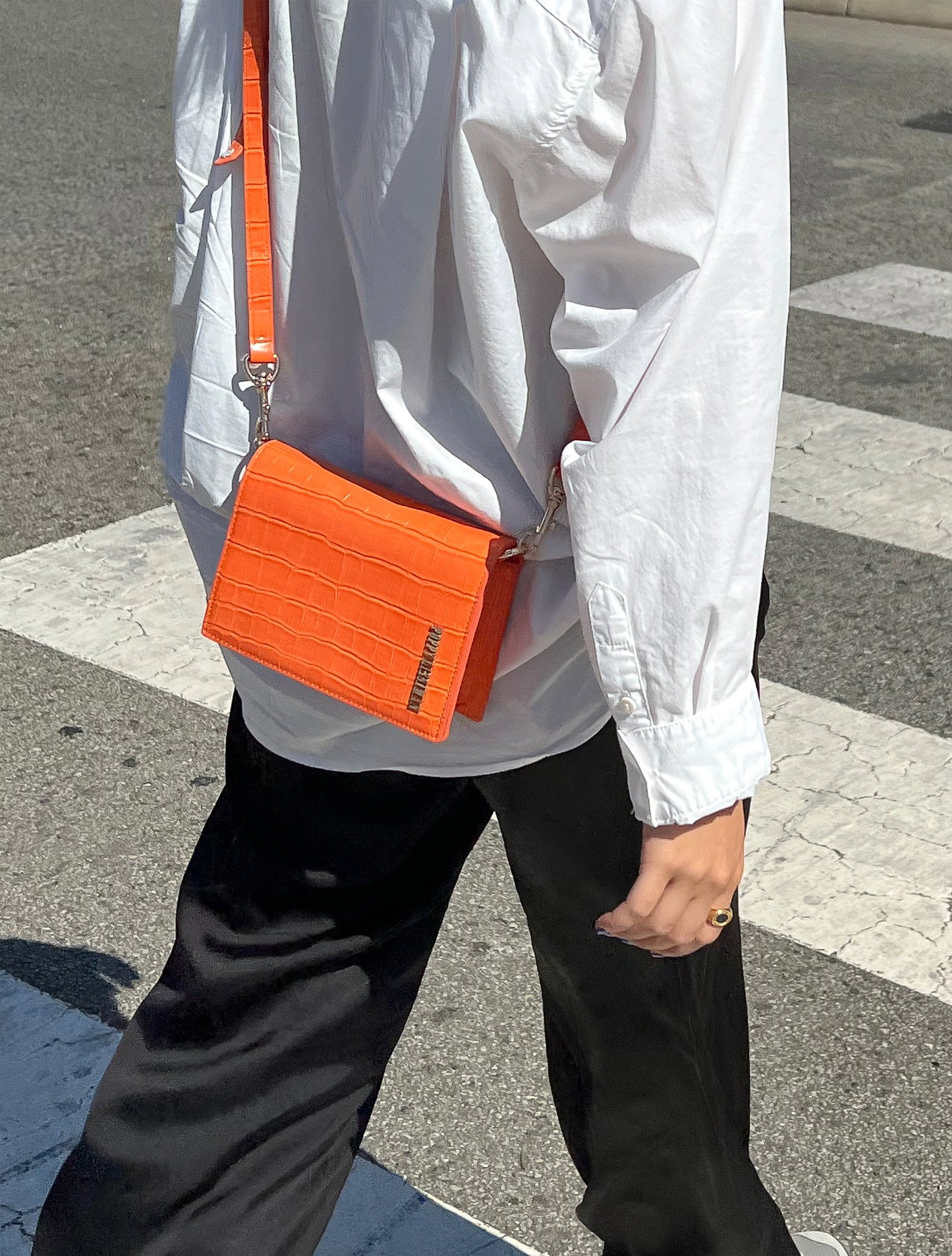 Felipe Flap Bag - Mandarin