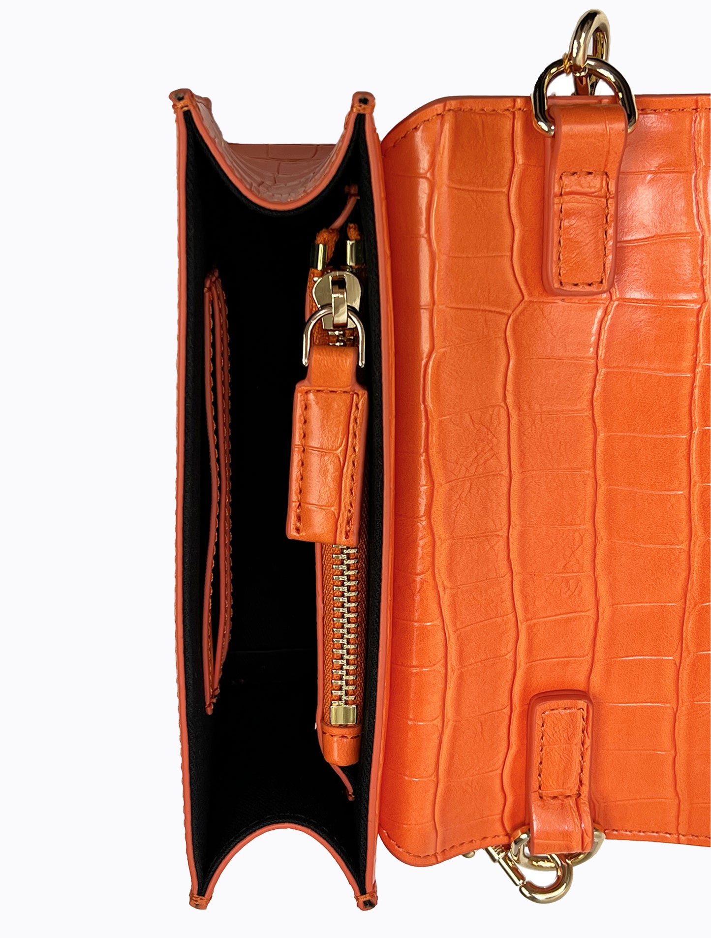 Felipe Flap Bag - Mandarin