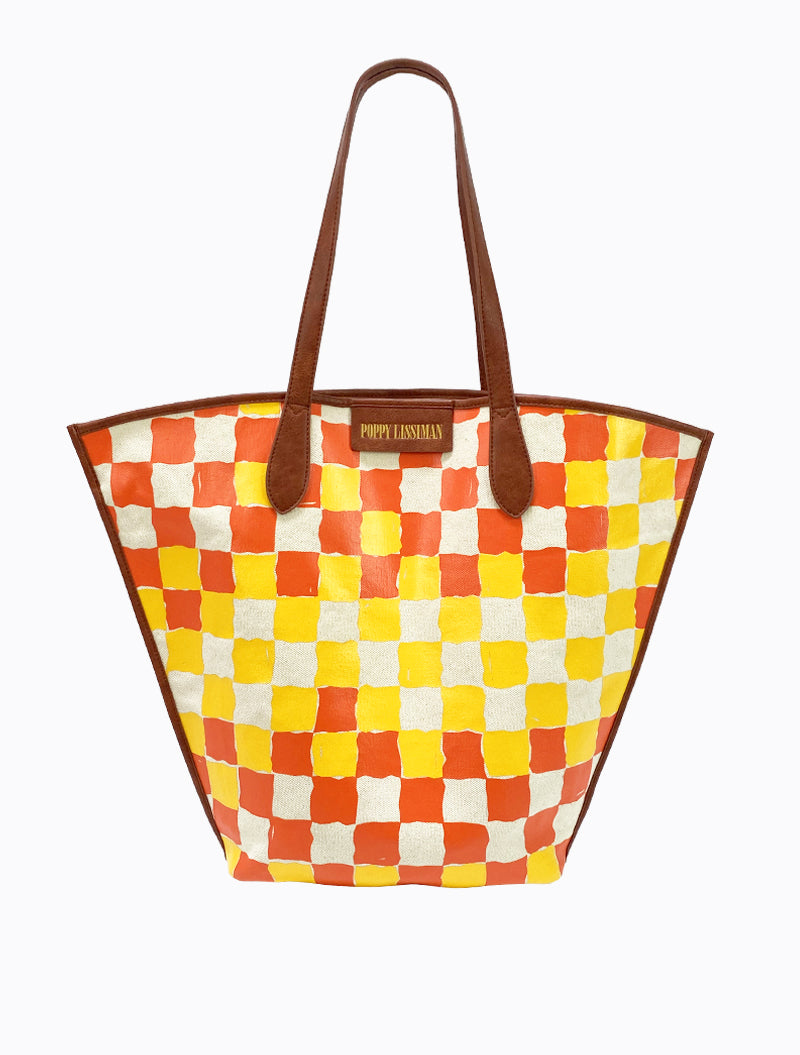 Lio Tote - Red/Yolk