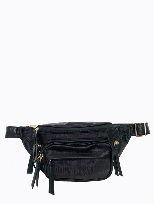 Malibu Waistbag - Black Satin