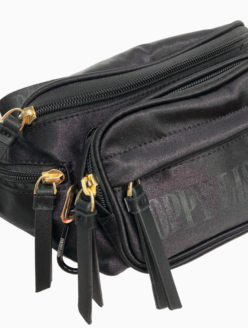 Malibu Waistbag - Black Satin