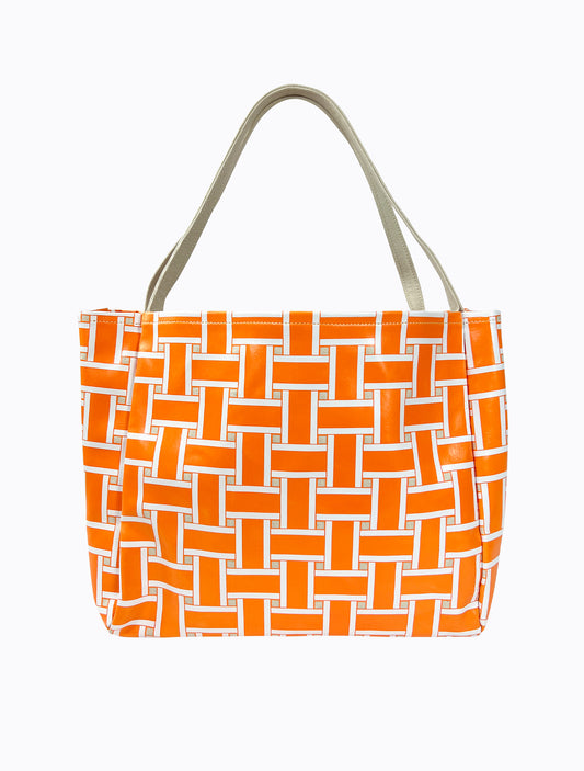 Polanco Tote - Orange Weave