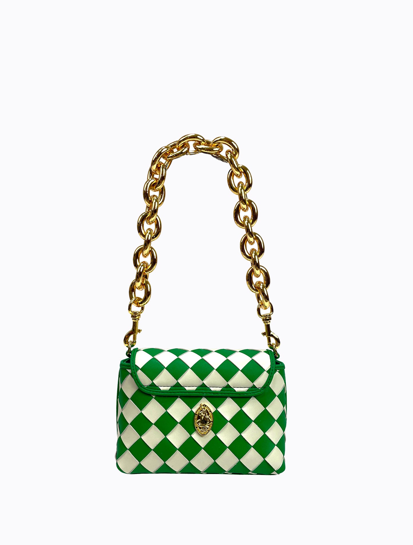 Harlequin Bag - Green / Blanc