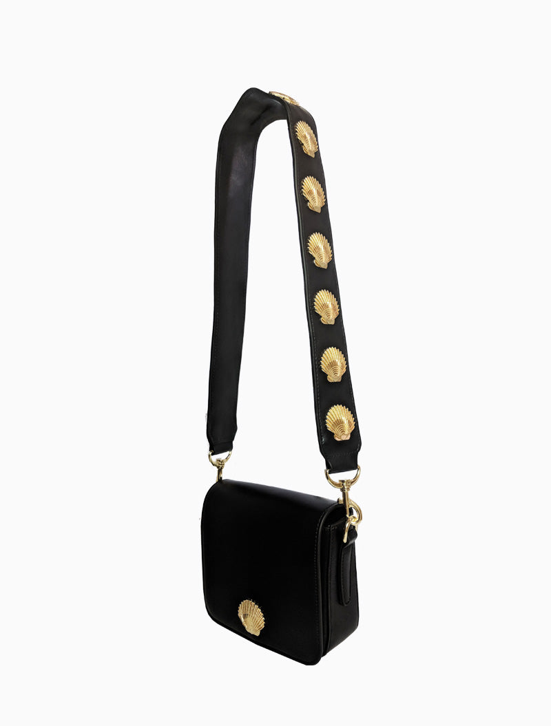 South Beach Shell Shoulder Bag - Black