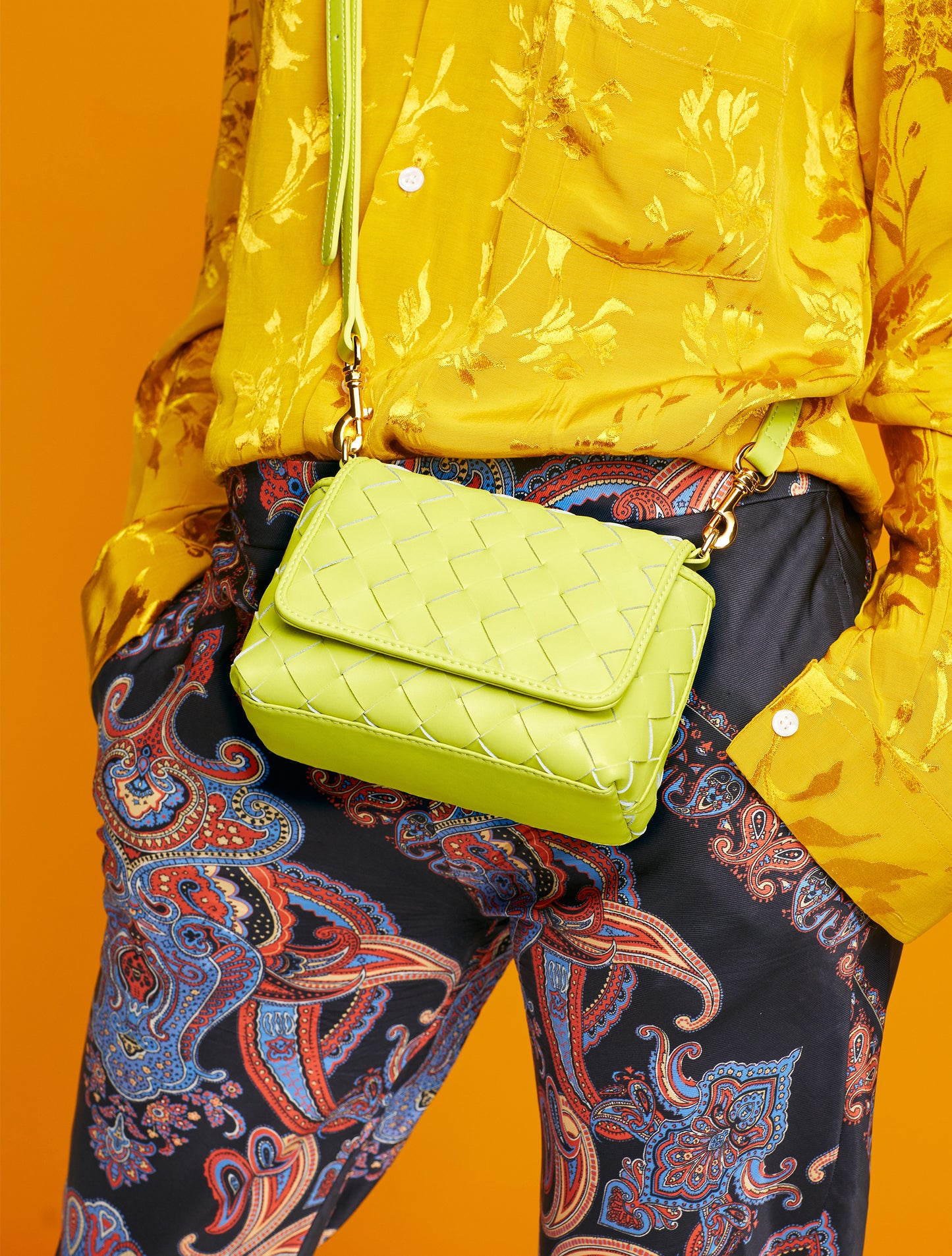 Harlequin Bag - Chartreuse