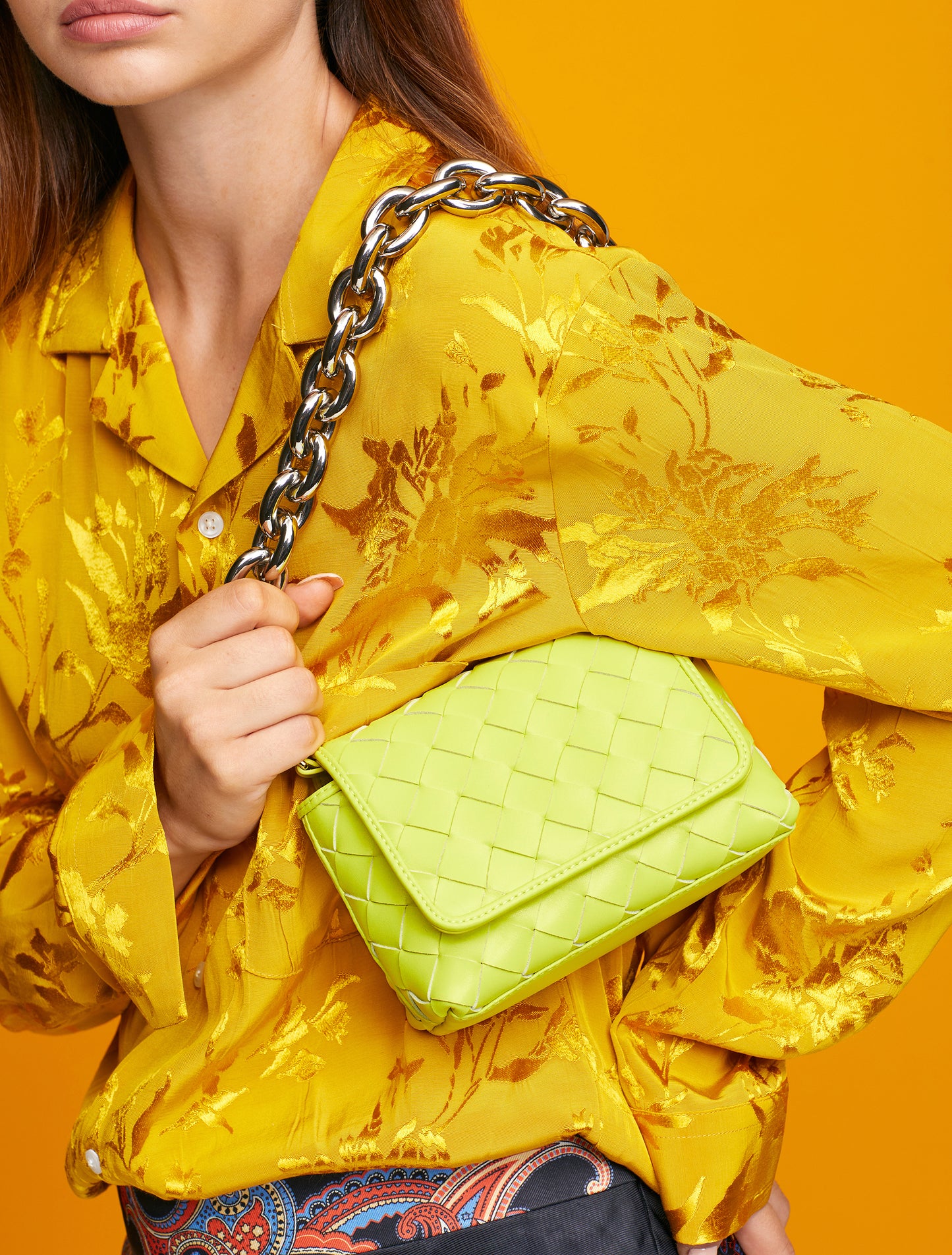 Harlequin Bag - Chartreuse