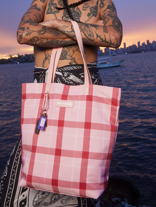 Tarnation Tote - Pink Tartan