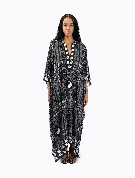 Rafi Kaftan - Black Bandana Poppy Lissiman Rafi Kaftan - Black Bandana Poppy Lissiman