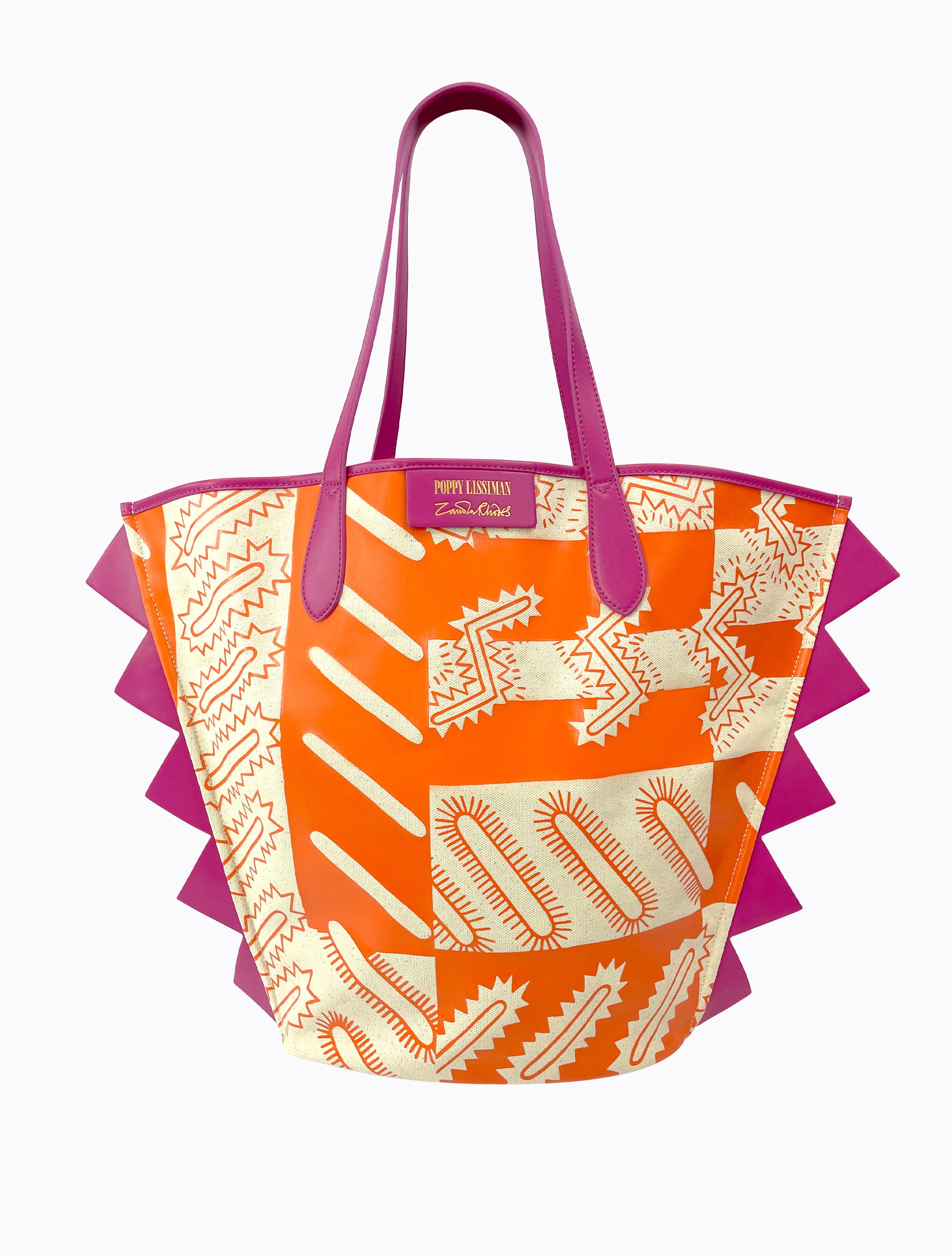 Geo Sparkle Tote Magenta