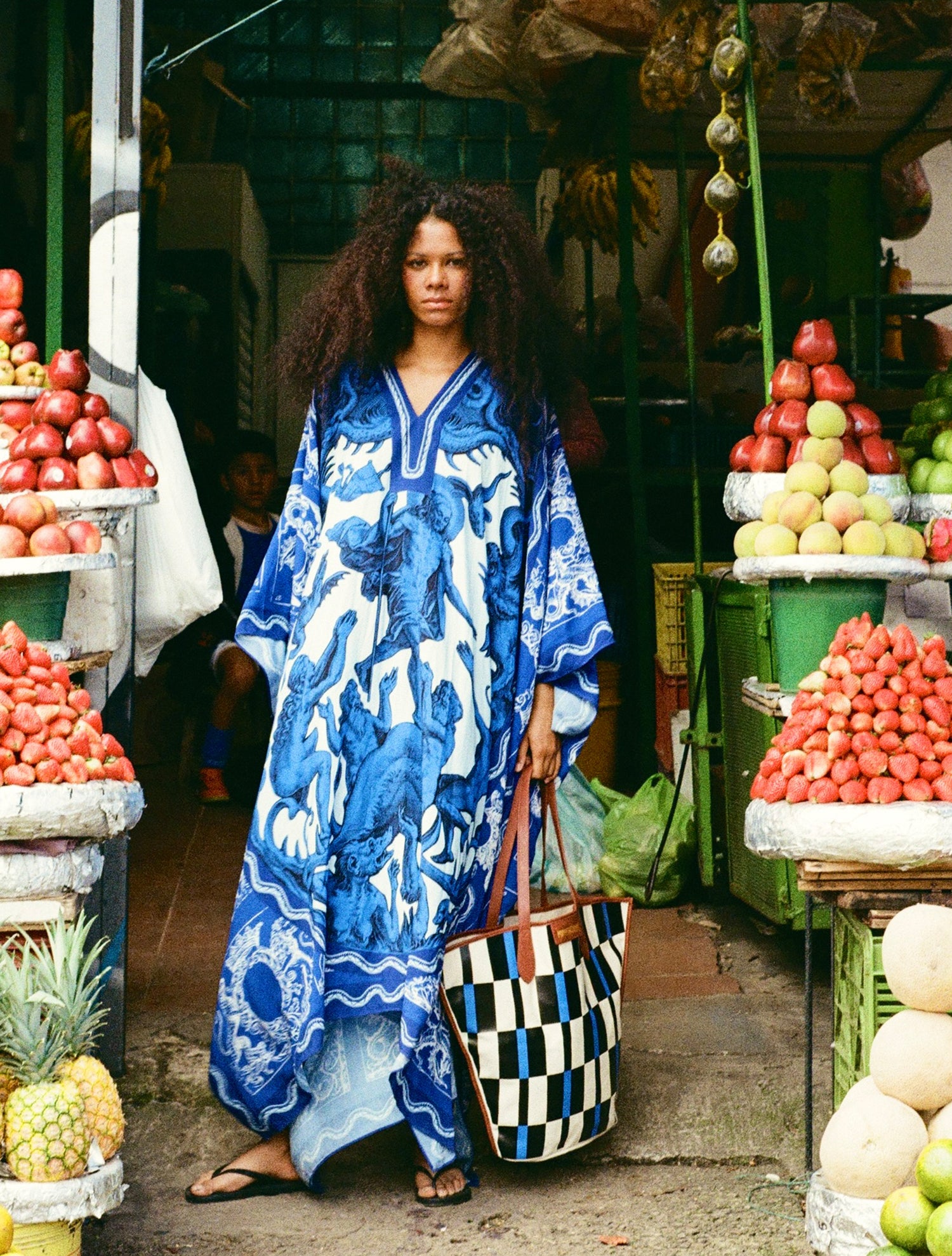 Rafi Kaftan - Electric Blue Limbo – Poppy Lissiman