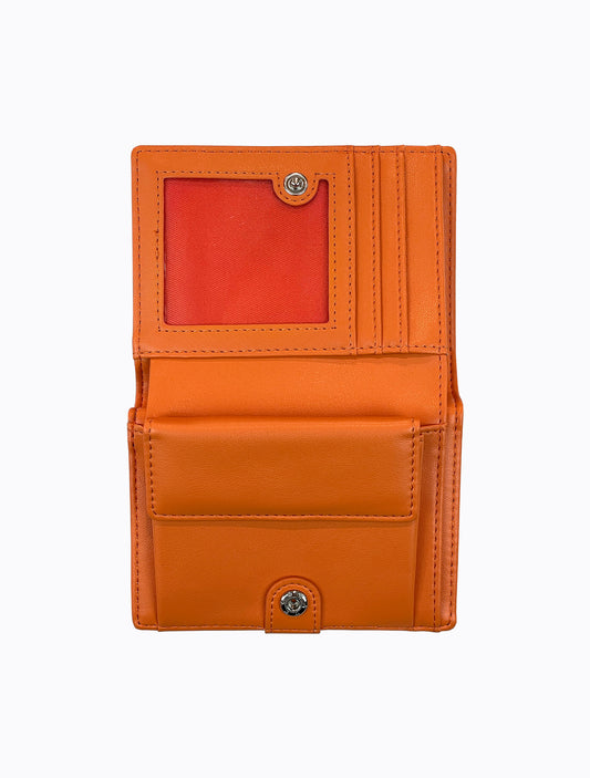 Window Wallet - Black / Mandarin