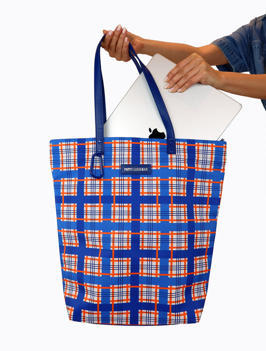 Tarnation Tote - Blue Tartan