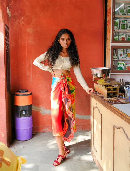 Red Lilies Sarong