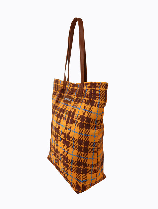 Tarnation Tote - Ochre Tartan