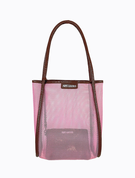 Nana Net Tote - BB Pink / Choc