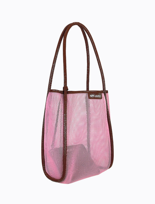 Nana Net Tote - BB Pink / Choc