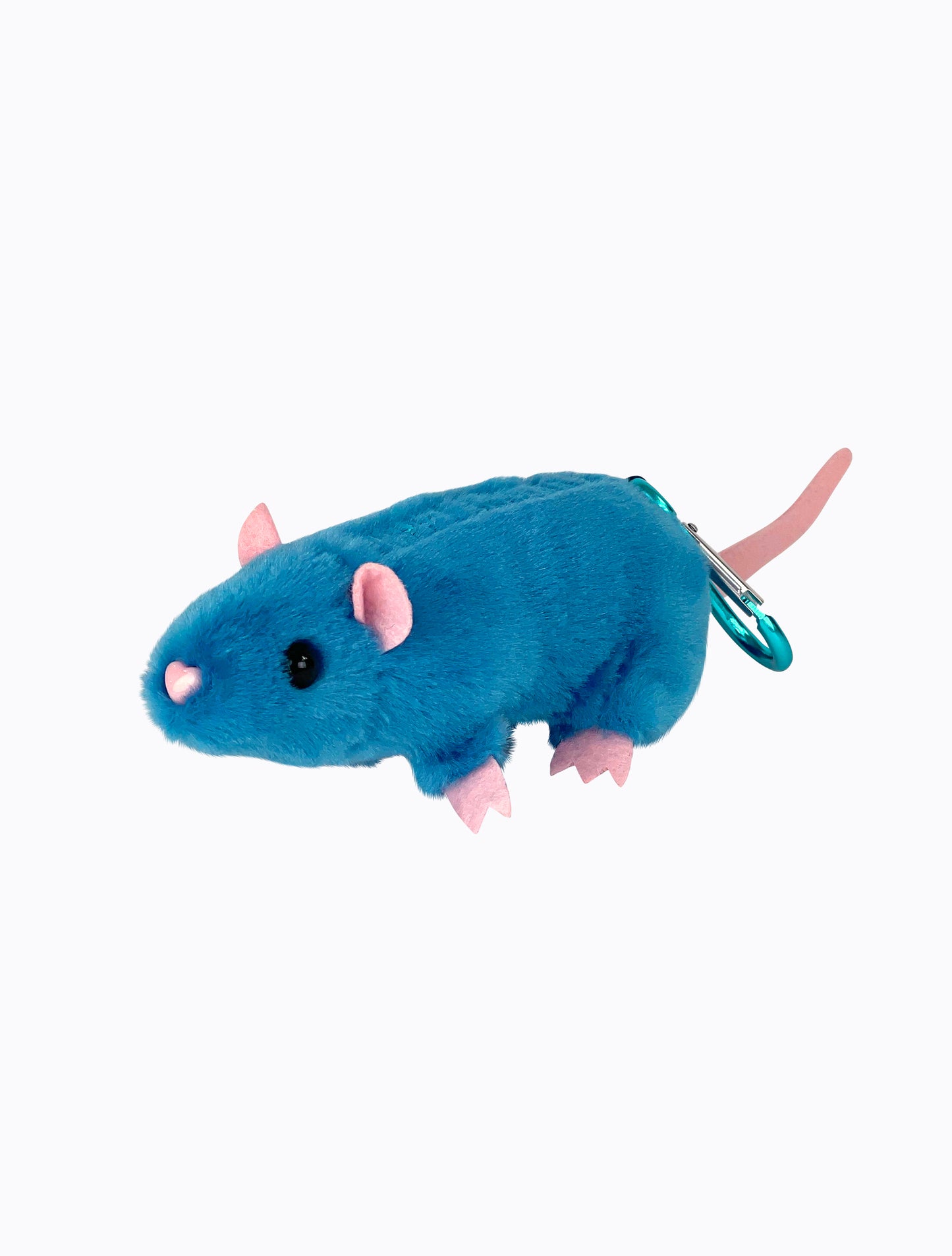 Plush Rat Charm - Blue