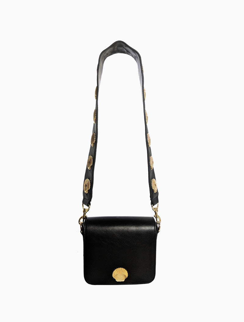 South Beach Shell Shoulder Bag Black – Poppy Lissiman