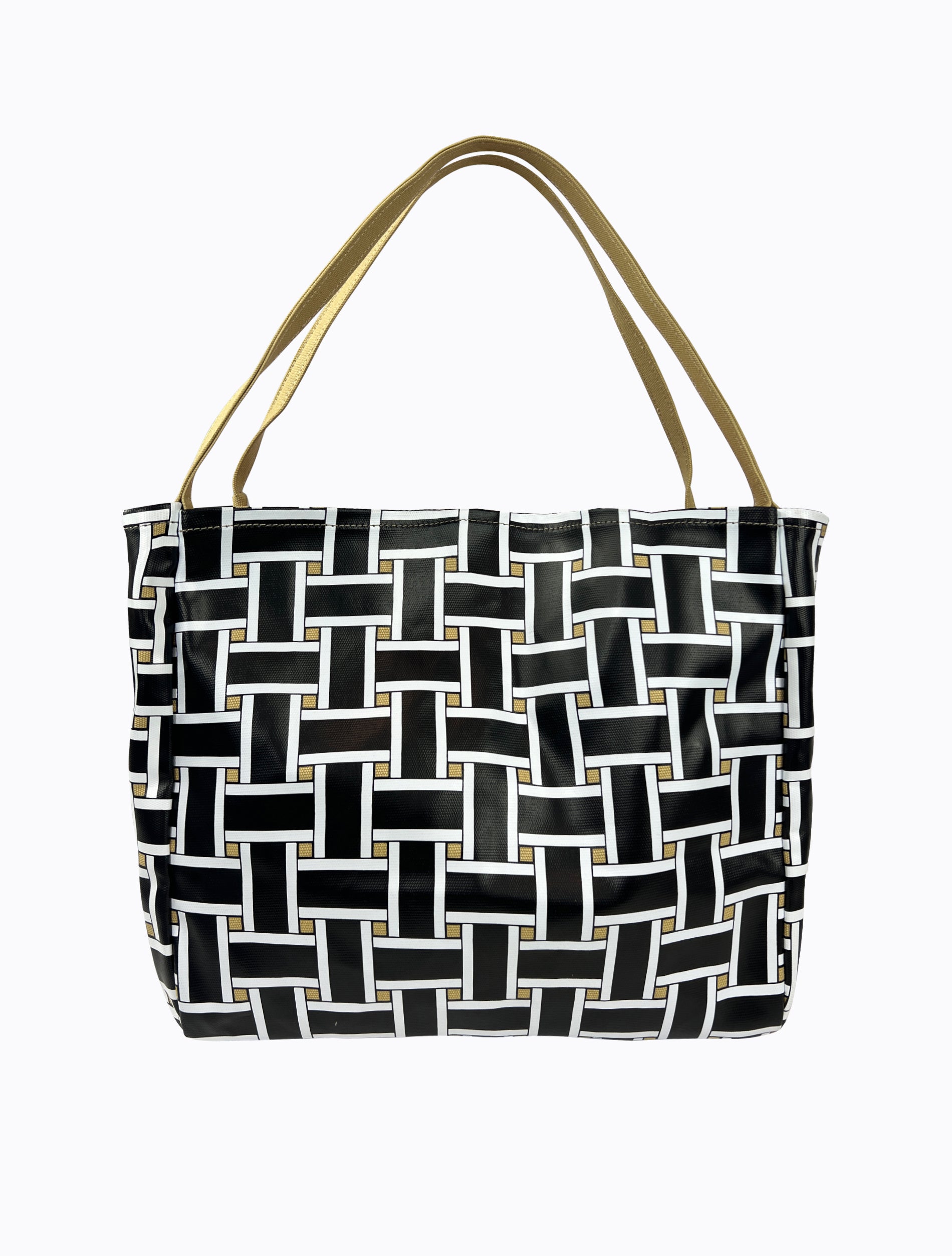 Polanco Tote - Taxi Squiggle Sand – Poppy Lissiman US