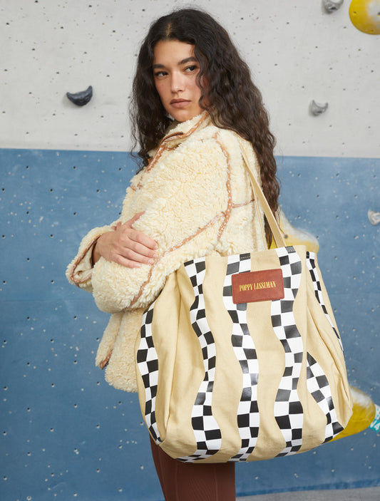 Polanco Tote - Taxi Squiggle Sand